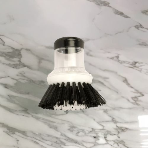 Super99 Liquid Dispenser Sink Cleaning Plastic Brush with self Liquid soap Dispenser for Dishes and washbasin Cleaning Brush Plastic Wet and Dry Brush (Multicolor)|Weight: 40gm, Size: 8cmX8cm