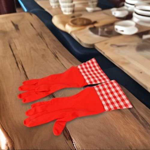 Super99 Silcion Gloves for Dishwashing, Washing Utensils Silicone Dishwashing, Car Cleaning Gloves|Weight: 85gm, Size: 38cmX16cm